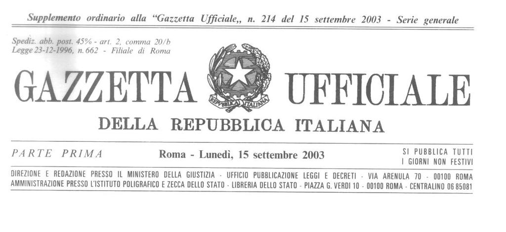 Il pacchetto normativo attuazione in Italia L insieme di regole di origine comunitaria del c.d. pacchetto normativo è stato attuato dall Italia redigendo il Codice delle elettroniche di cui al DL 1 agosto 2003 n.
