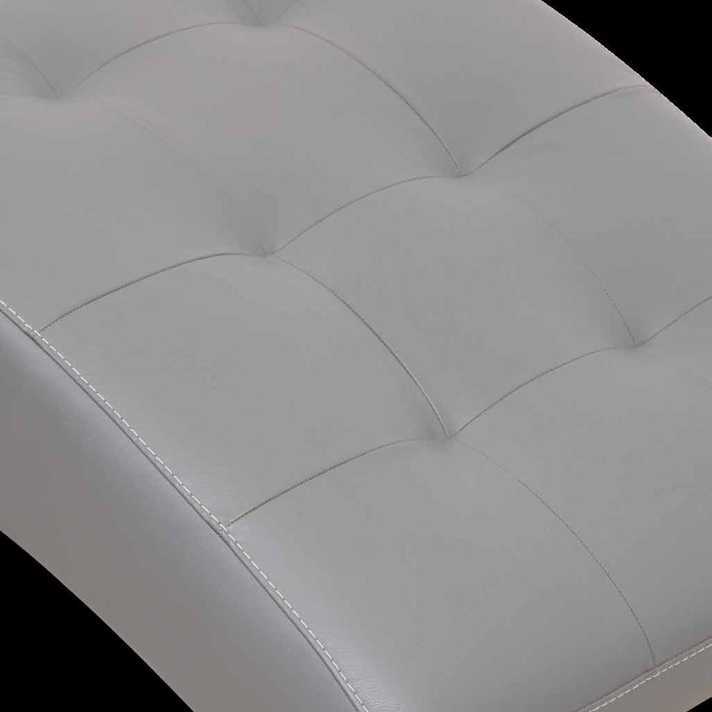 Wood and agglomerate wood fibers structure; first quality leather and fabric upholstery; polyurethane foam and