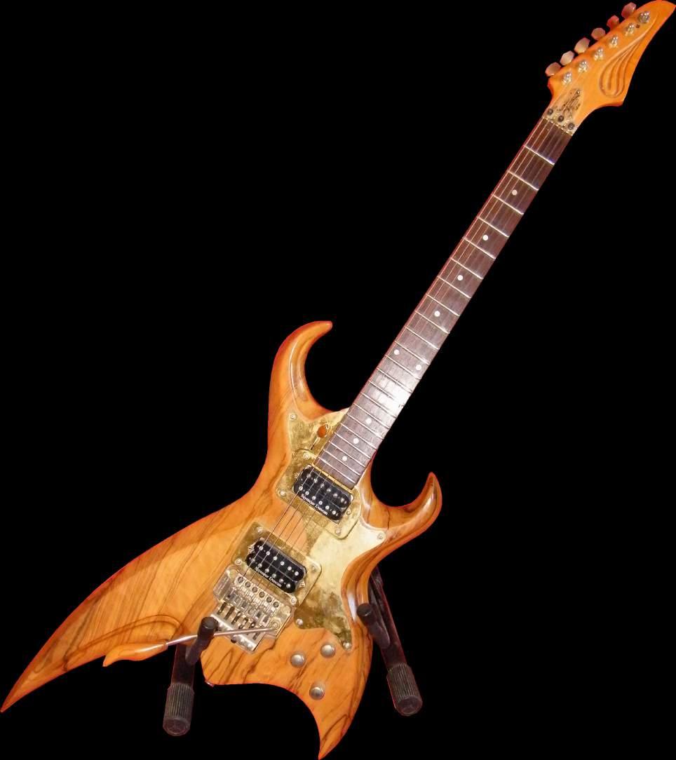 ANGELO mk VII Chitarra Elettrica, Solid-Body Il primo modello di chitarra elettrica costruito è uno strumento dalla linea molto, molto aggressiva.