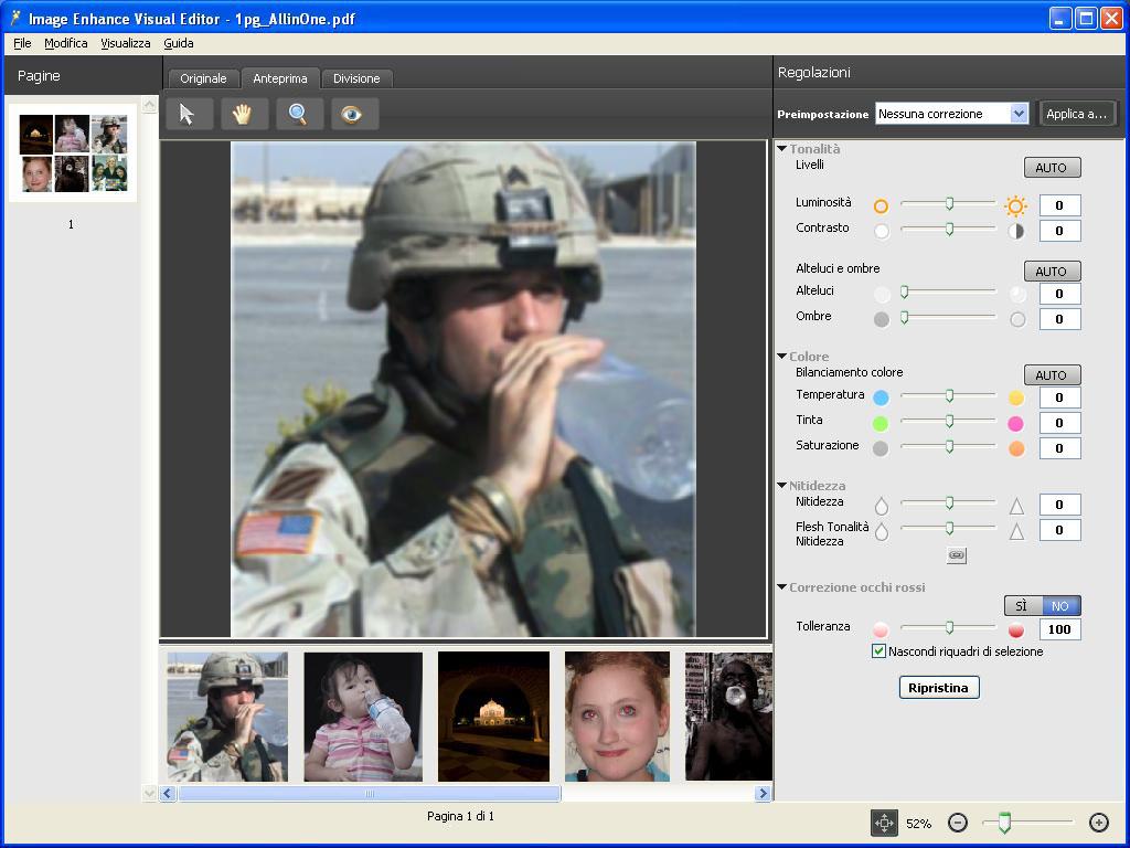 IMAGE ENHANCE VISUAL EDITOR 63 Accesso a IEVE Avviare IEVE dal menu Azioni di Command WorkStation.