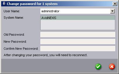 3. Fare clic su Cambia password. Viee visualizzata la fiestra di dialogo Cambia password. 4. Digitare la vecchia password ella casella di testo Password precedete. 5.