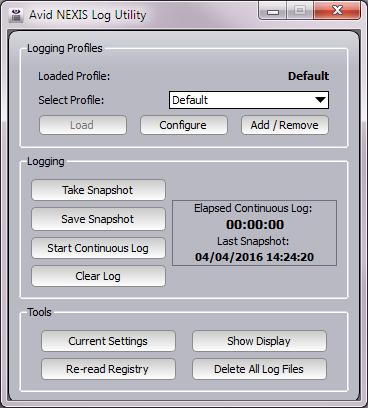 4 NEXIS Log Utility Avid NEXIS Log Utility, utilizzata pricipalmete dall'assisteza clieti Avid, mostra le iformazioi dei registri relative alla coessioe cliet Avid NEXIS.