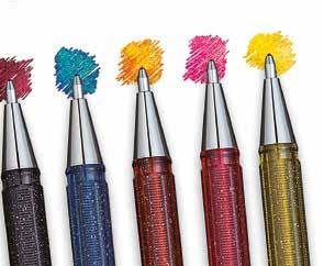 LE NOVITÀ Kit penna Gel metallizzato doppio colore & sagome da decorare Confezione