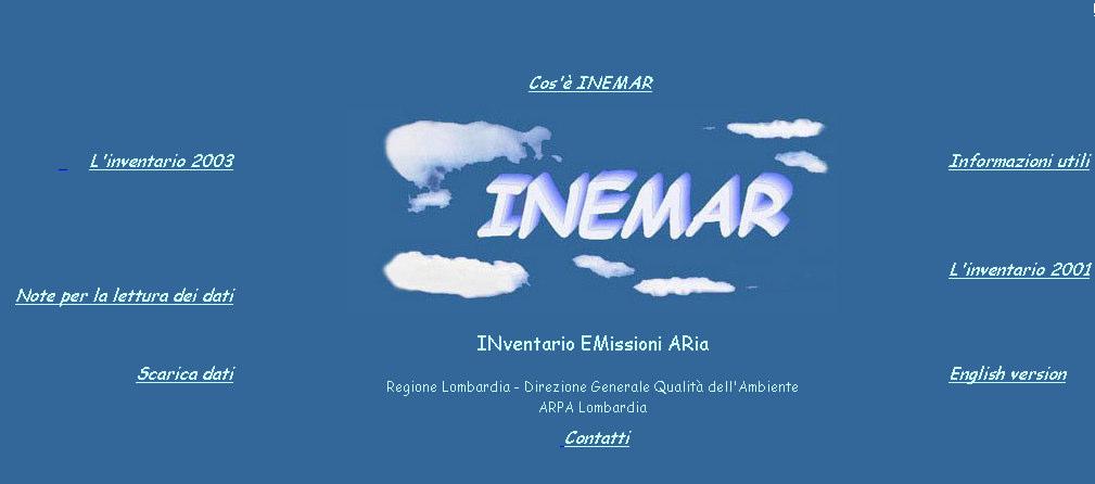 Dati disponibili sulla pagina web di INEMAR www.ambiente.regione.lombardia.it/inemar/inemarhome.