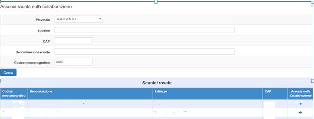 da inserire attraverso la funzione Cerca e selezionarla attraverso la funzione Associa nella Collaborazione. 2.