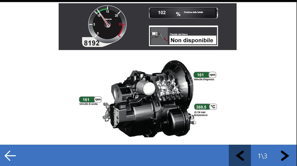 DASHBOARD Sistema Modulo comando Trasmissione per CLAAS Arion Serie 400, con dashboard