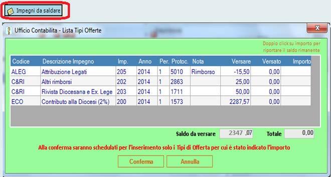 CONTROLLO SITUAZIONE CLIENTI Registrando negli Impegni tutte le pendenze positive e negative dei clienti, si può comunicare loro la situazione