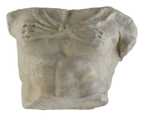 RADICI DEL PRESENTE SALA 02 TORSO DI ERCOLE Collezione Palazzo Poli Il torso maschile in marmo bianco apparteneva a una statuetta