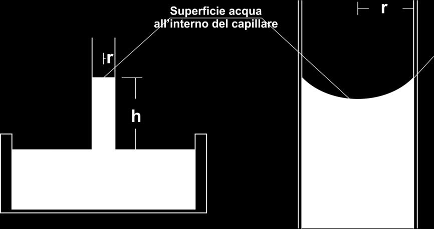 Se si immerge un tubo sottile in un liquido, il suo livello può risultare più alto o più basso di quello della superficie libera all esterno del tubo a secondo che il liquido dentro il tubo si