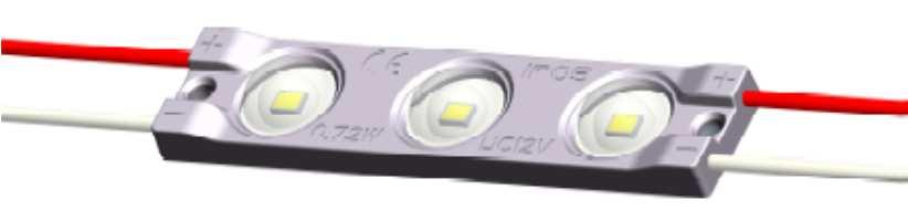 * Gennaio 2016 GE 03-72 Moduli a 3 LED SMD con lente MODELLO * Flusso Luminoso * Efficienza Lum. * λd - nm.