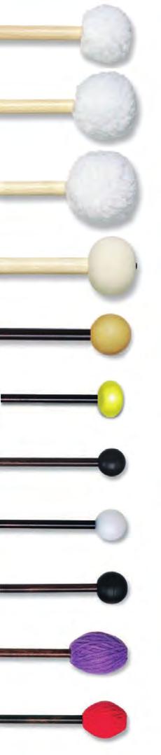 battenti per percussioni classiche SA1555 Bacchetta/battente double-sided a doppio uso. Mod. Swizzle FD1 12,00 SA1570 Battente per Grancassa con interno in feltro duro e copertura in materiale lanoso.