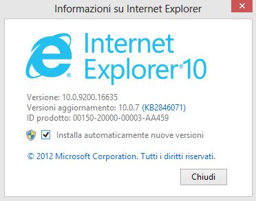 Aprire internet explorer e sbloccare gli active X E' molto importante che internet explorer sia a 32bit e