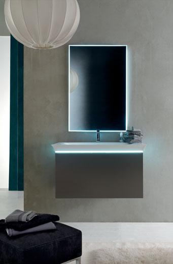 p_ 38 finish COLORE bathroom AK collction E.GÒ p_ 39 COLORE NUOVO COLORE MAGMA OPACO NOVITÀ ORIGINALI INSERTI LUMINOSI IL LAVABO È L ESSENZIALITÀ DELLA FORMA SCULTOREA.