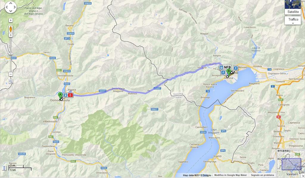 Sempione Collegamenti SSIF 32 km FART 20 km Centovalli Gottardo Valle