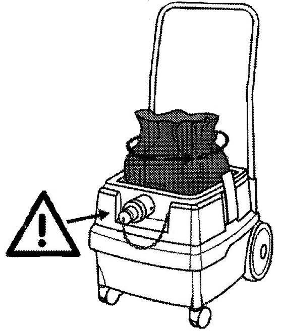 Operation: Emptying the full bag Indossare indumenti appropriati di protezione individuale.