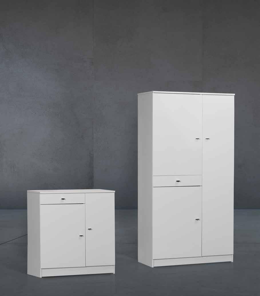 42tl Mobile 2 ante 1 cassetto / 2-doors 1-drawer unit H80 W77 D4