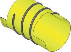 05 0.01 1000 4.00 0.25 700 0.05 0.01 endring Materiale: tessuto in poliestere impregnato di PVC, colore giallo Lunghezze standard: 5 e 10 mt Temperatura d impiego: -30 C /+100 C Applicazioni: