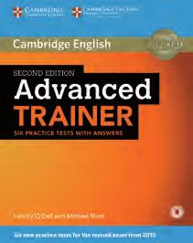 Clicca sulla copertina per acquistare 2017-2018 Exams Catalogue Advanced Trainer Felicity O Dell, Michael Black C1 Cambridge English Practice Tests: Advanced C1 Grammar and Vocabulary for Advanced