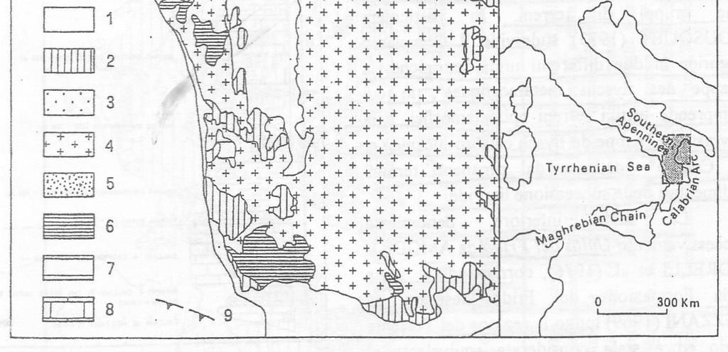 dorsali parallele collocate ad occidente del basso strutturale del Bacino del Mercure (Fig.5). Fig.