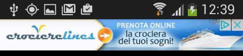 Il centro dello schermo è segnato dal cursore (6), la posizione GPS è contrassegnata da un cerchio con un punto vuoto all'interno (7).