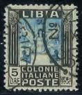 6.38 (1.125).......100 560 Libia - 1912-5 lire Floreale (11) nuovo con gomma integra (1.500).