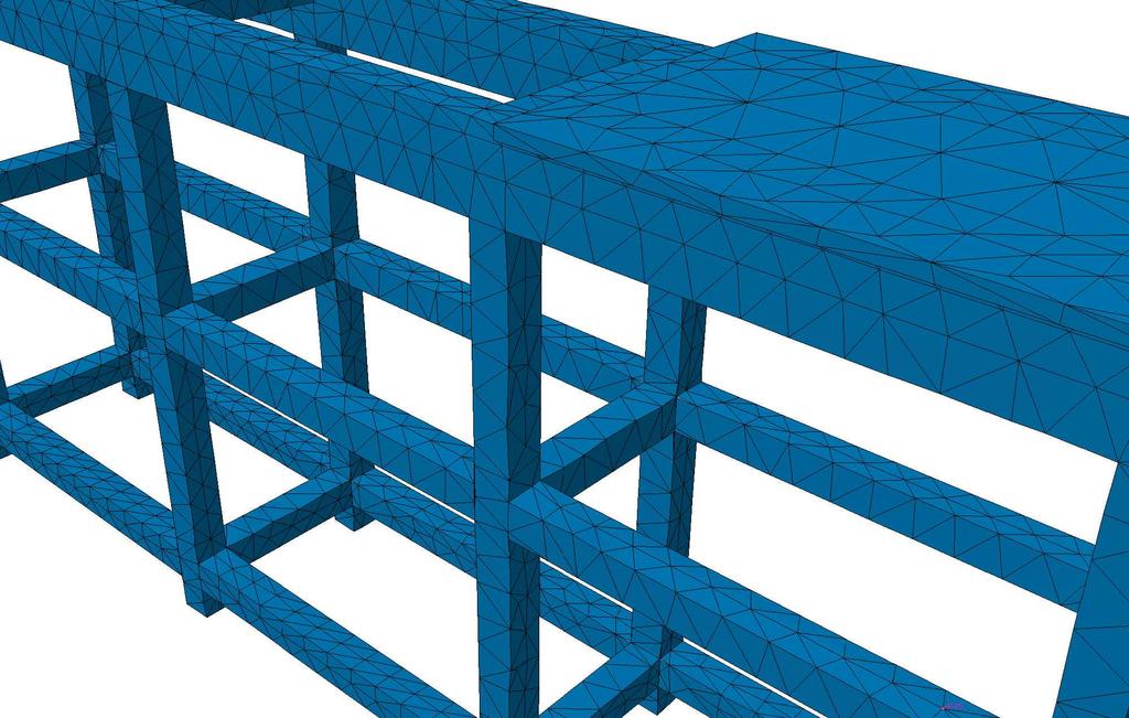 Il materiale imposto, caratterizzato da un modulo di Young pari a E = 70GP a ed un coefficiente di Poisson pari a ν = 0.33, viene pertanto applicato ad ogni elemento della discretizzazione.