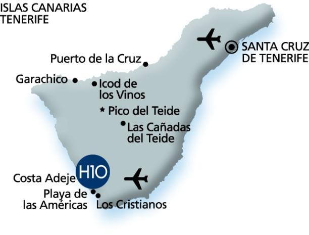 Parco Nazionale del Teide A 82 km dal Loro Parque A 84 km da Santa Cruz di Tenerife A 85 km dall aeroporto di Tenerife Nord A 86 km da La Laguna Coordinate: 28 5' 49.54" N / 16 44' 58.