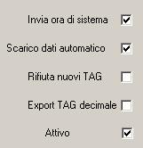 Parametri generali ATTENZIONE L utilizzo dei seguenti flag è abbastanza delicato in quanto può influenzare oltre che il funzionamento generale dell impianto, anche quello dello scarico delle