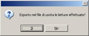 Il Nome Tag assegnato verrà utilizzato per l esportazione sul file di