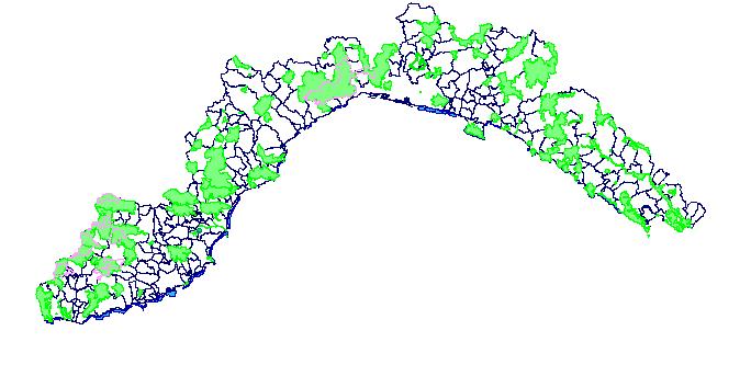 Rete Natura 2000 in Liguria n of SCI for biogeoghaphical region Numero di SIC: 125 80% Numero di ZPS:7 SIC, area totale(ha): 157.839 SIC, area terrestre (ha): 138.