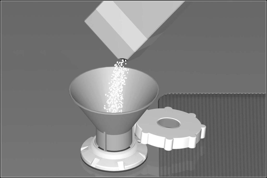 Introdurre il sale speciale L aggiunta di sale deve essere eseguita sempre subito prima di mettere in funzione l apparecchio.