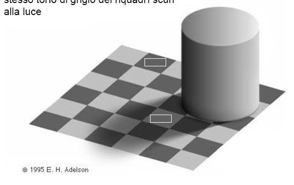 Stereopsi Nella visione stereoscopica, sui due occhi si formano due immagini diverse, a causa del diverso punto di vista. Le differenze sono interpretate (percepite) come indizi di profondità.