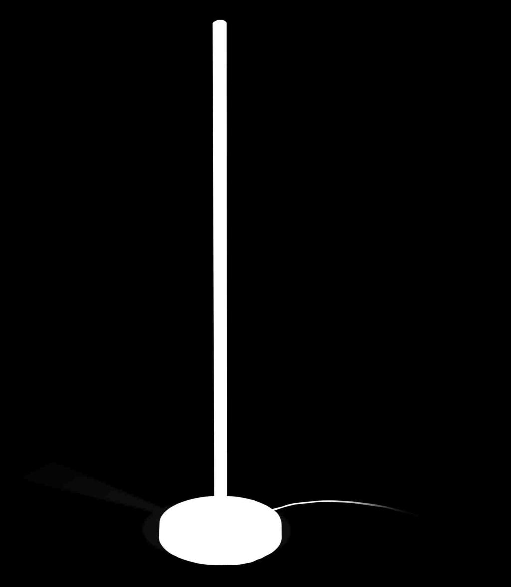 orizontally orientable to 355. Dimmable, base equipped with a switch on the power cable with incorporated power supply.