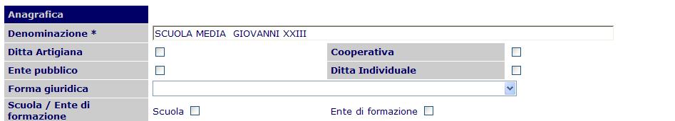 Operazioni sul Lavoratore Selezionando una fra le due opzioni e