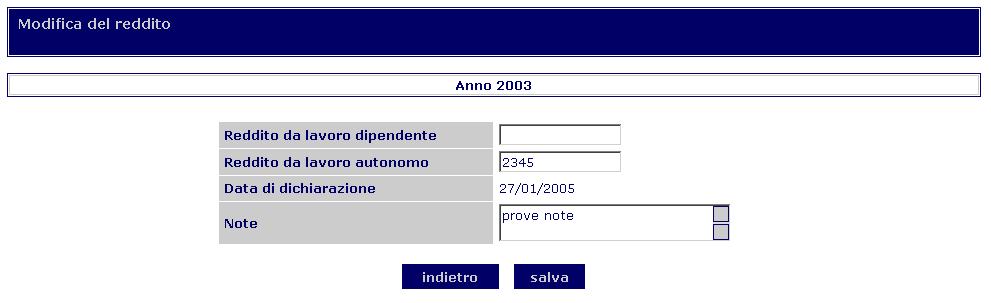 Utilizzando il tasto sospensioni si accede alla pagina di gestione delle eventuali sospensioni dell iscrizione alla lista (vedi oltre).