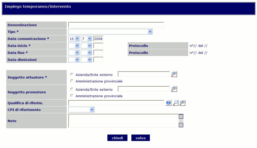 3.14 Patto Servizio Questa sezione consente di gestire il Patto di Servizio Integrato (P.S.I.).