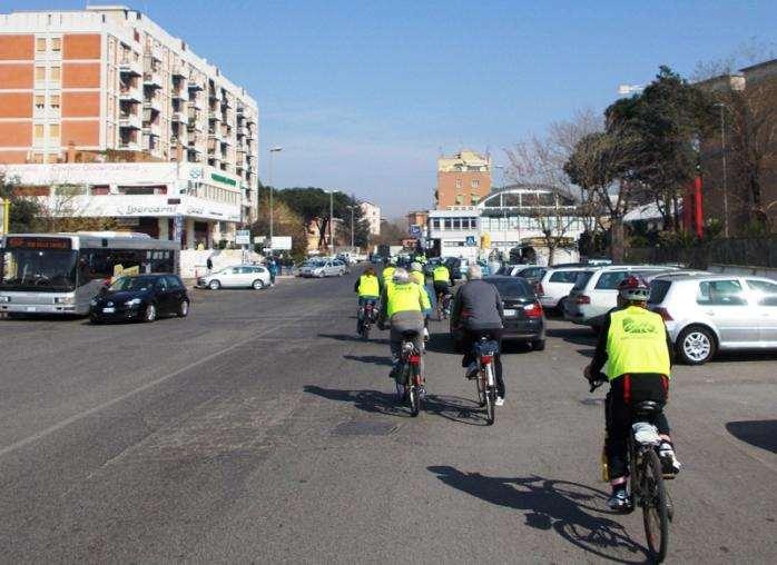 dopo un tratto di via Tiburtina verso il