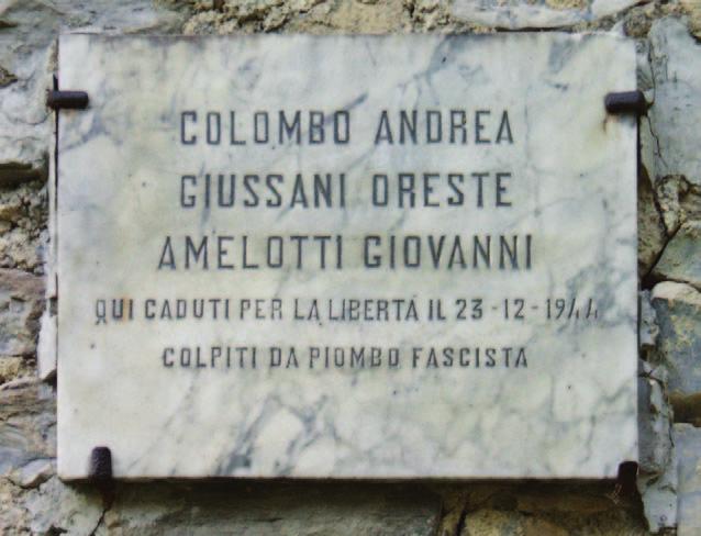 Memoria di persone e avvenimenti 75 76 23 dicembre 1944 Giovanni Amelotti, Andrea Colombo, Oreste Giussani 76 - Ossuccio, loc.