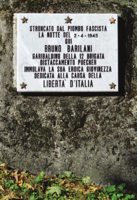 87 88 21 marzo, 13 aprile 1945 Oscar Bottoni, Angelo Dejana, Giuseppe Mondello, Francesco Pellegrino, Domenico Pittari, Emilio Quaranta 87 - Canzo, cimitero La lapide, inaugurata il 25 aprile 1965,