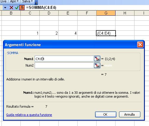 Come si procede: Inserire l intervallo dati Alcune