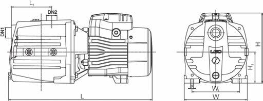 MOTORE Motore con avvolgimento in rame Motore monofase con protezione termica inserita nell avvolgimento Classe di isolamento: F Classe di protezione: IPX4 Temperatura massima ambiente: +40 C