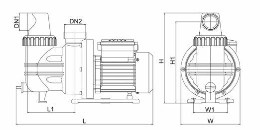 Elettropompe XKP-2 Elettropompe per piscine Pool Pumps electric pumps Le elettropompe da piscina serie XKP-2 sono state progettate con il corpo indipendente dal motore.