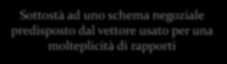 contratto per adesione, che si perfeziona alla stregua dell art. 1336 cod. civ. Art. 1336. Offerta al pubblico.