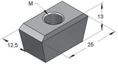 quandrangolare 35x30 (Piastra autobloccante per travi L45) Piastra fi lettata quandrangolare 30x22 (Piastra autobloccante per travi 35) Descrizione Per binari Peso Conf.