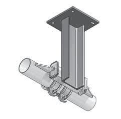 Ø est. tubo = 57,0 mm) Acciaio a U (da Ø est.