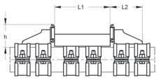 pezzo Finitura: Zincatura galvanica (GALV) Diametro esterno del tubo: da 15 a 160 mm Sezione profi lato: Acciaio a T (fi no a Ø est.