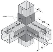 CENTUM Piastre angolari CENTUM F Z F Z Piastra angolare 90 CENTUM Piastra angolare 180 CENTUM Dati Tecnici: Per profi lo tipo: XL 100 Materiale: Acciaio