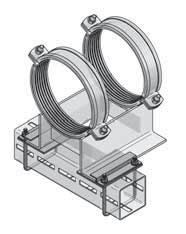 CENTUM Set Piastra a Z CENTUM e U-Bolt CENTUM Set Piastre a Z CENTUM per cuscinetti e piastre scorrevoli con larghezza di 100 mm Set Piastre a Z CENTUM per cuscinetti e piastre scorrevoli con