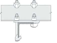 CENTUM Rampone Tipo LR CENTUM Trazione Taglio Rampone Tipo LR Dati Tecnici: Applicazioni: - Per fl angie con inclinazione massima di 15 Materiale: Ghisa sferolitica - Connessione su trave orizzontale