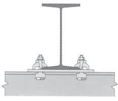 Materiale: Ghisa sferolitica di travi a I, profi li ad U oppure angolari Finitura: Pezzo zincato a caldo (fsv) - Grande assorbimento di carichi a taglio Fattore di sicurezza: 5:1 (trazione)